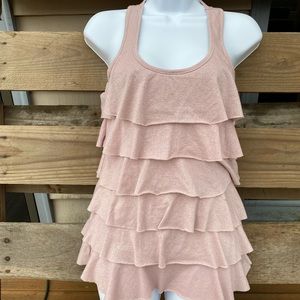 Pink metallic ruffle sequin sparkle and shine